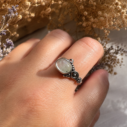 Anillo Dalila Prehnita