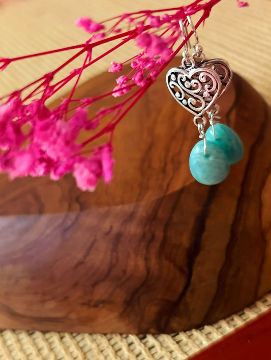 Pendientes Naira Amazonita