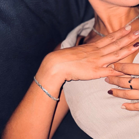 Pulsera Ágatha Plata