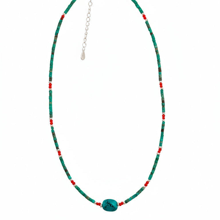 Collar Lía turquesa