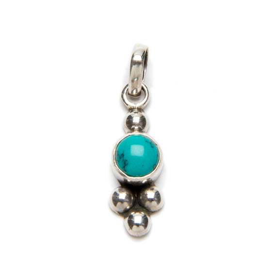 Collar Iris | Plata y turquesa