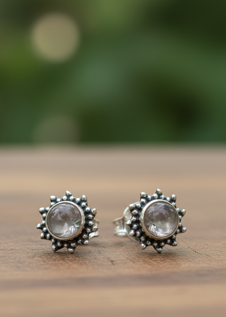 Pendientes Marisol Cuarzo Rosa