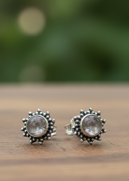 Pendientes Marisol Cuarzo Rosa