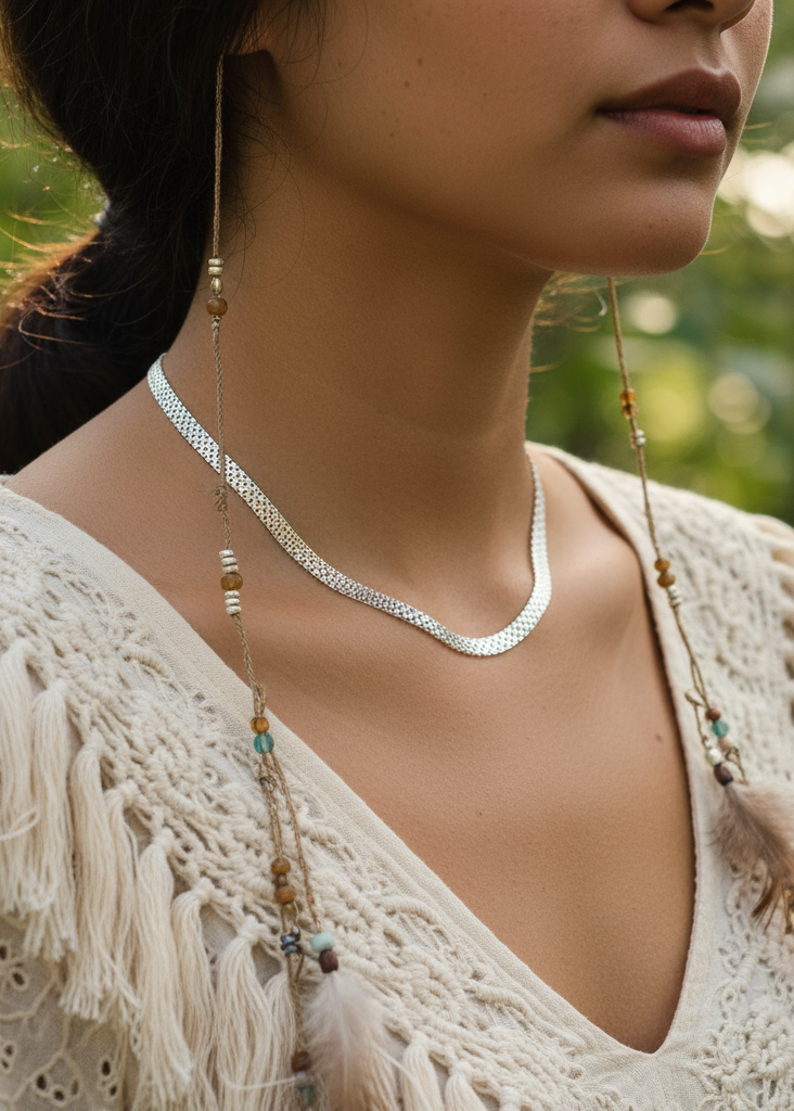 Collar Eurídice Plata