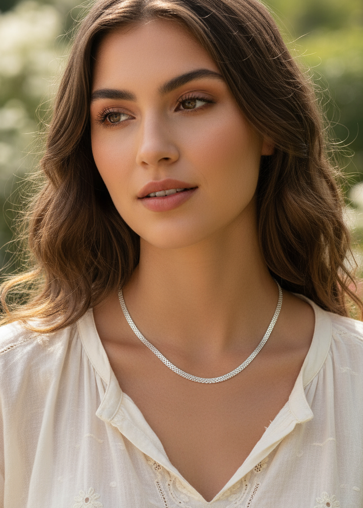 Collar Eurídice Plata