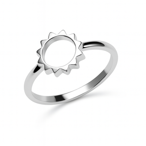 Anillo Sol en Plata de Ley 925 - Minimalista y Boho Chic