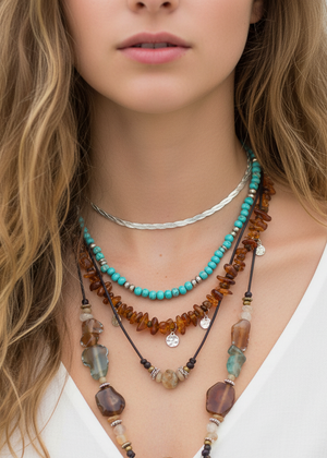 Collar Ágatha Plata