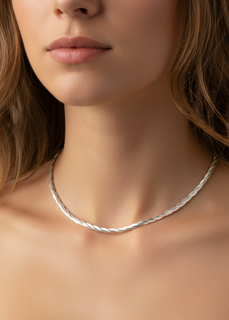 Collar Ágatha Plata