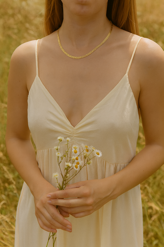 Collar Eurídice Oro – Elegancia eterna en Plata de Ley 925 y oro