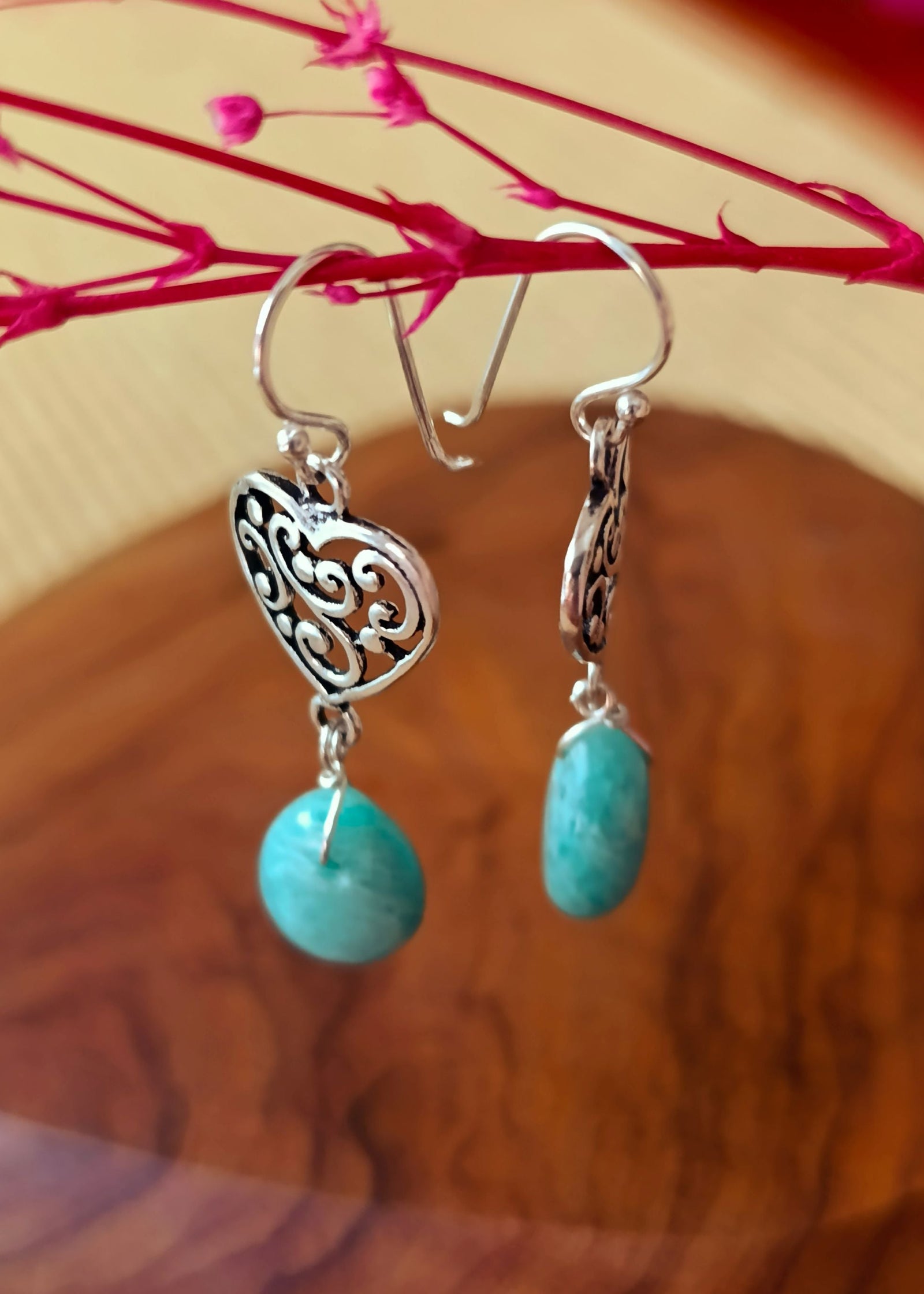 Pendientes Naira Amazonita