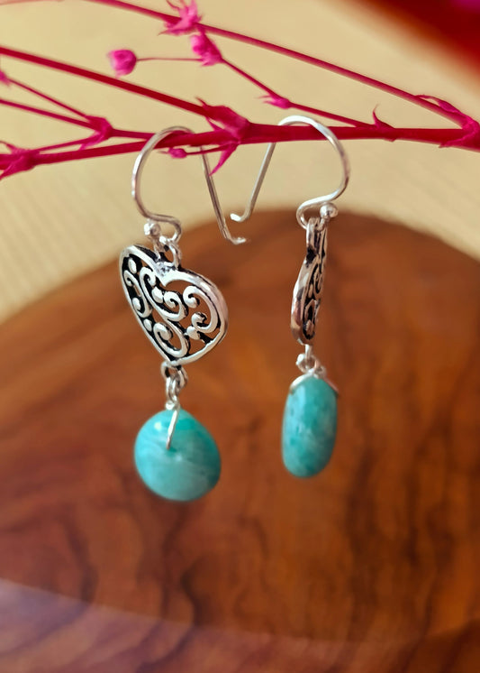 Pendientes Naira Amazonita