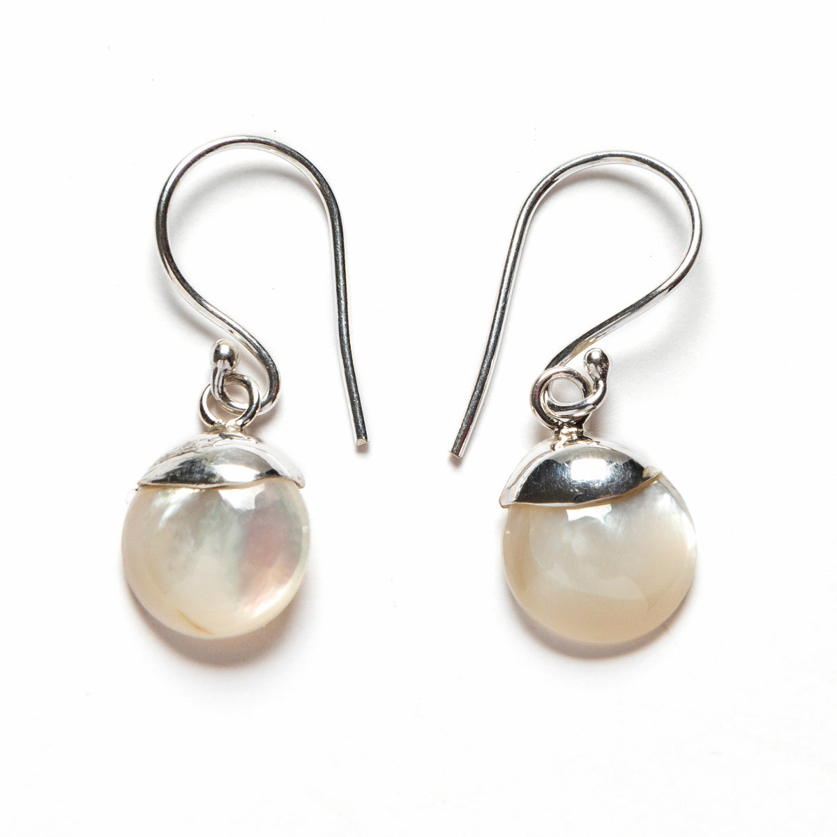 Pendientes Mar | Plata y nácar