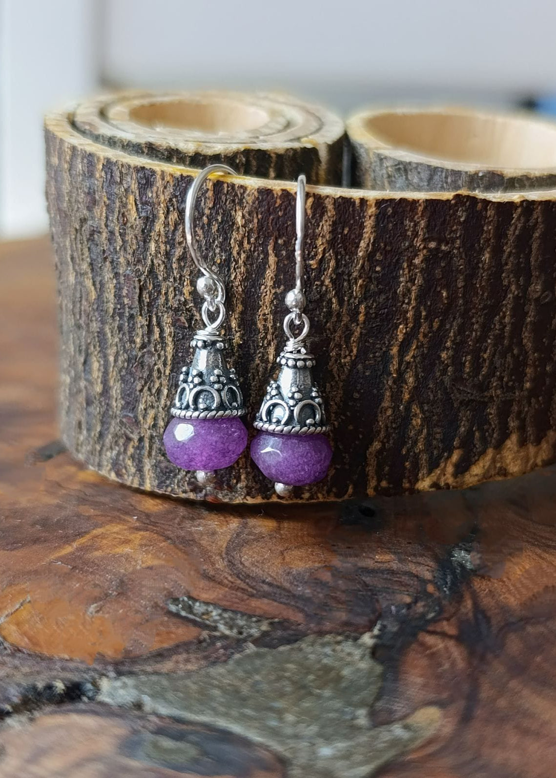 Pendientes Laila Amatista