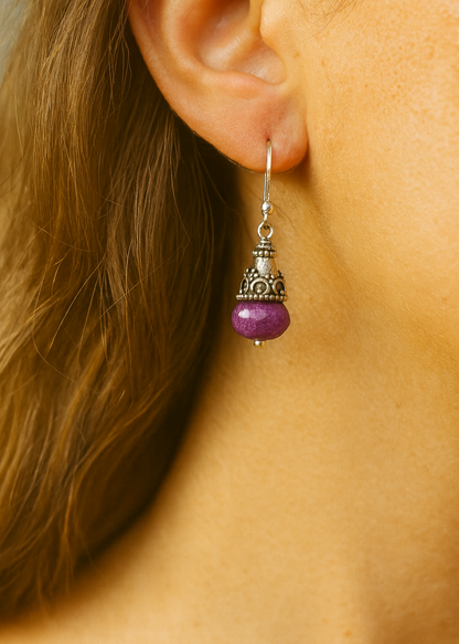 Pendientes Laila Amatista