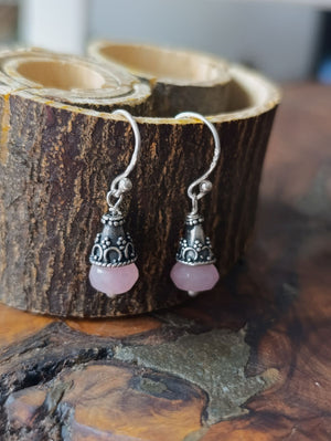 Pendientes Laila Cuarzo Rosa