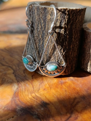 Pendientes Moira Turquesa