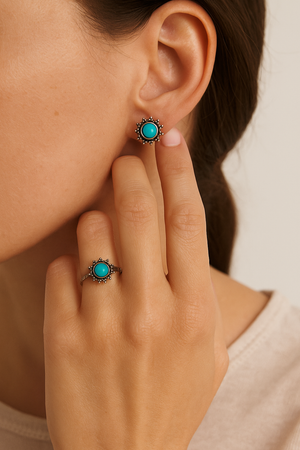 Pendientes Marisol en Plata de Ley 925 con Piedras Naturales – Encanto Único
