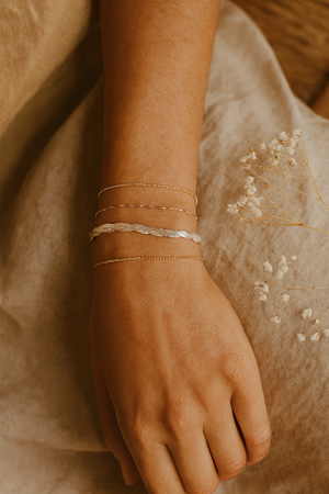 Pulsera Ágatha en Plata de Ley 925 – Delicadeza y Estilo trenzado