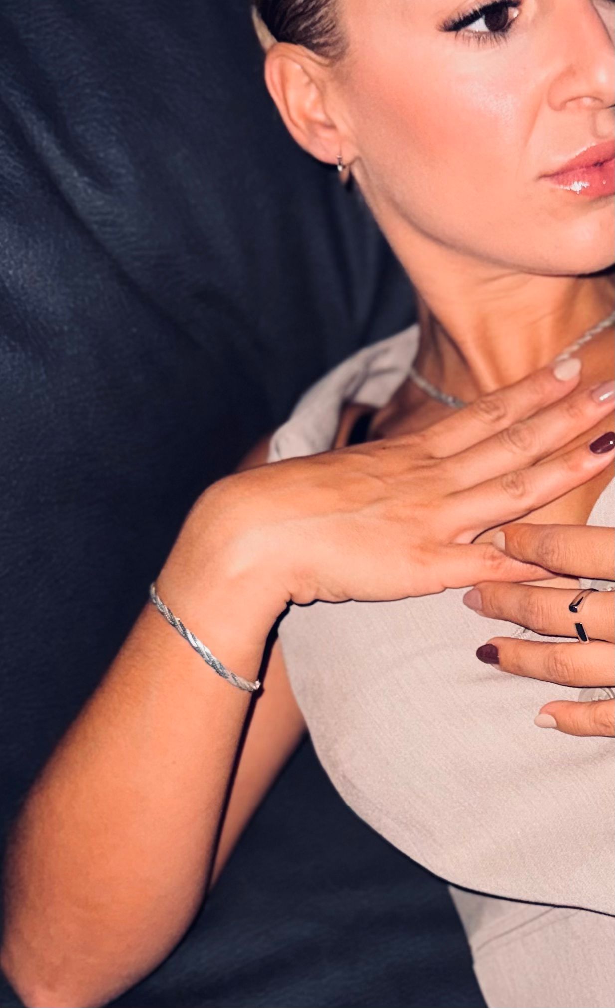 Pulsera Ágatha Plata