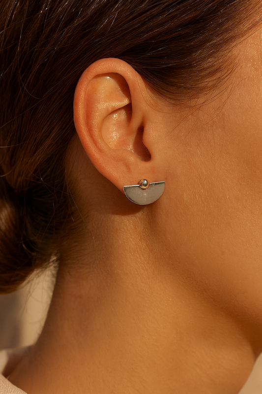 Pendientes Yara Plata