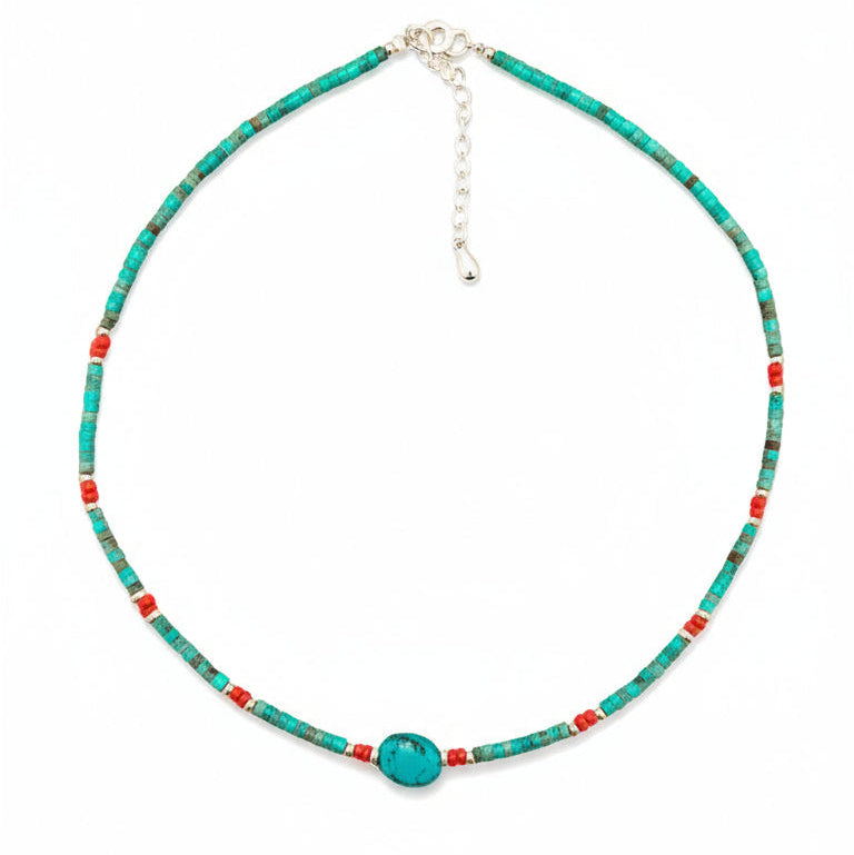 Collar Lía turquesa