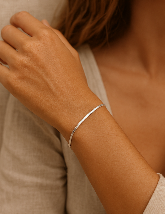 Pulsera Démeter en Plata de Ley 925 – Inspiración Clásica