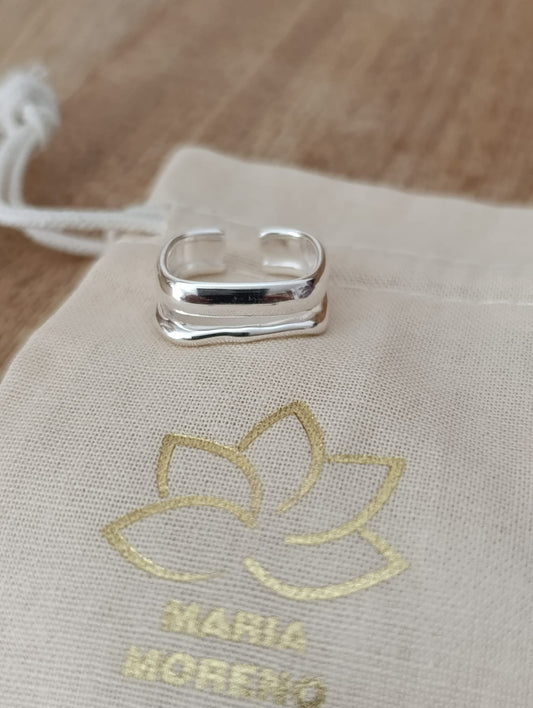 Anillo Sara de Plata 925 ajustable – Diseño elegante y boho chic
