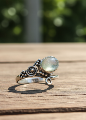 Anillo Dalila Prehnita