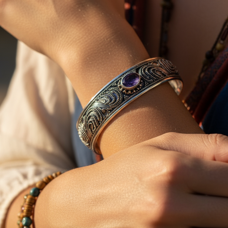 Pulsera Granada Amatista